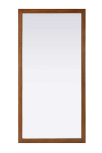 Noah Rectangle Wood Mirror 72 x 36 in Brandy Walnut (VM37236BW)