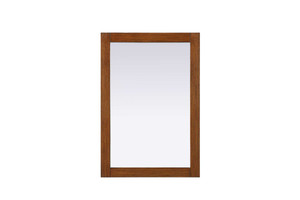 Noah Rectangle Wood Mirror 22 x 32 in Brandy Walnut (VM32232BW)
