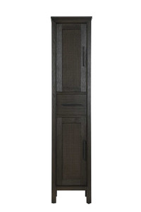 16 Inch Bath Storage Cabinet in Chocolate Oak (SC295A16CO)