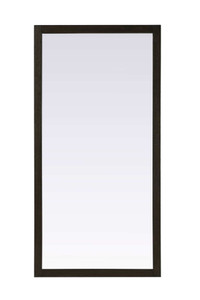 Noah Rectangle Wood Mirror 72 x 36 in Chocolate Oak (VM37236CO)