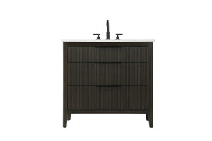 36 inch Single Bathroom Vanity in Chocolate Oak (VF29836CO)
