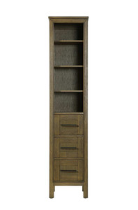 16 Inch Open Shelving Bath Storage Cabinet in Hazel Oak (SC295B16HO)