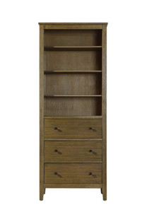 28 Inch Open Shelving Bath Storage Cabinet in Hazel Oak (SC296B28HO)