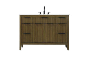 48 inch Single Bathroom Vanity in Hazel Oak (VF29848HO)