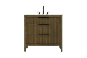 36 inch Single Bathroom Vanity in Hazel Oak (VF29836HO)