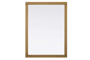 Noah Rectangle Wood Mirror 48 x 36 in Honey Teak (VM34836HT)