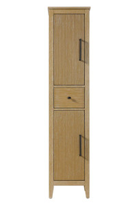 16 Inch Bath Storage Cabinet in Linen Oak (SC296A16LO)