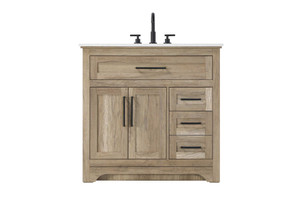 36 inch Single Bathroom Vanity in Natural oak (VF85036NT)