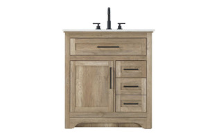32 inch Single Bathroom Vanity in Natural oak (VF85032NT)