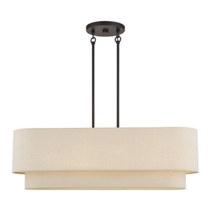 Bellingham 4 Light Bronze Large Linear Chandelier (58873-07)