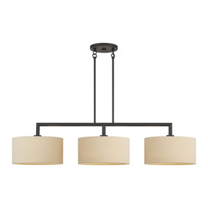 Bellingham 3 Light Bronze Extra Large Linear Chandelier (52263-07)