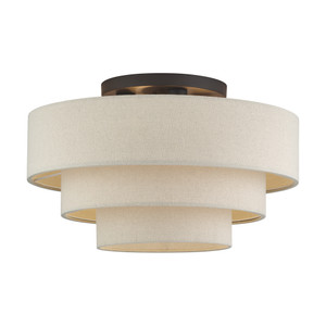 Bellingham 4 Light Bronze Extra Large Semi-Flush (58876-07)