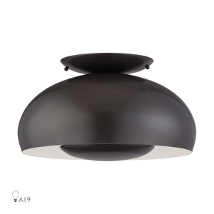 Domma 3 Light English Bronze Large Semi-Flush (51517-92)