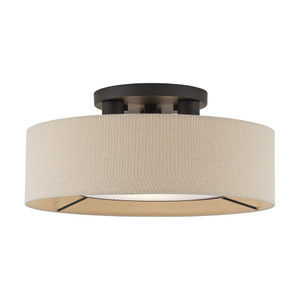 Ellsworth 3 Light Bronze Large Semi-Flush (50927-07)