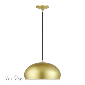 Domma 1 Light Soft Gold Pendant (51515-33)