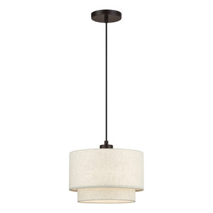 Manorwood 1 Light English Bronze Pendant (41941-92)