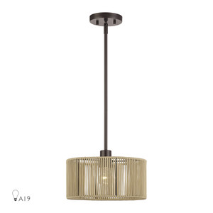 Acordia 1 Light English Bronze Pendant (53152-92)