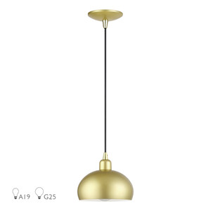 Domma 1 Light Soft Gold Mini Pendant (51513-33)
