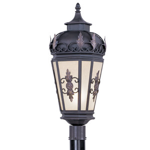 Berkshire 1 Light Bronze Outdoor Post Top Lantern (2198-07)