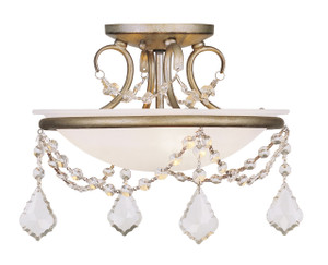 Chesterfield/Pennington 2 Light Antique Silver Leaf Ceiling Mount (6523-73) Chesterfield/Pennington 2 Light Antique Silver Leaf Ceiling Mount (6523-73)