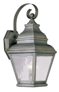 Exeter 1 Light Vintage Pewter Outdoor Wall Lantern (2601-29) Exeter 1 Light Vintage Pewter Outdoor Wall Lantern (2601-29)
