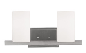 Astoria 2 Light Brushed Nickel Bath Vanity (1332-91) Astoria 2 Light Brushed Nickel Bath Vanity (1332-91)