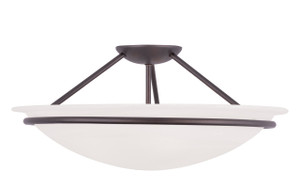 Newburgh 3 Light Bronze Ceiling Mount (4825-07) Newburgh 3 Light Bronze Ceiling Mount (4825-07)