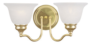 Essex 2 Light Polished Brass Bath Vanity (1352-02) Essex 2 Light Polished Brass Bath Vanity (1352-02)