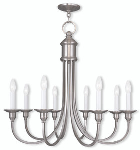 Cranford 8 Light Brushed Nickel Chandelier (5148-91) Cranford 8 Light Brushed Nickel Chandelier (5148-91)