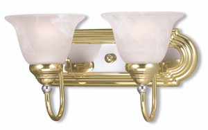 Belmont 2 Light Polished Brass & Polished Chrome Bath Vanity (1002-25) Belmont 2 Light Polished Brass & Polished Chrome Bath Vanity (1002-25)