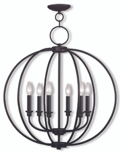 Milania 6 Light Bronze Chandelier (4666-07) Milania 6 Light Bronze Chandelier (4666-07)