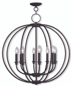 Milania 8 Light Bronze Chandelier (4668-07) Milania 8 Light Bronze Chandelier (4668-07)