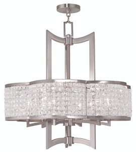 Grammercy 6 Light Brushed Nickel Chandelier (50576-91) Grammercy 6 Light Brushed Nickel Chandelier (50576-91)