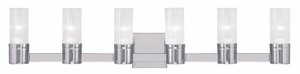 Midtown Collection 6 Light Polished Chrome Bath Vanity (50685-05)
