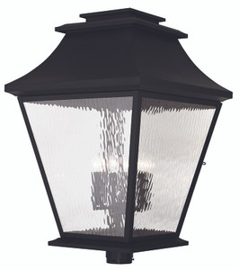 Hathaway 6 Light Black Outdoor Post Top Lantern (20254-04)