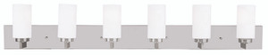 West Lake 6 Light Polished Chrome Bath Vanity (16376-05) West Lake 6 Light Polished Chrome Bath Vanity (16376-05)