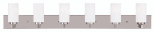 West Lake 6 Light Brushed Nickel Bath Vanity (16376-91) West Lake 6 Light Brushed Nickel Bath Vanity (16376-91)