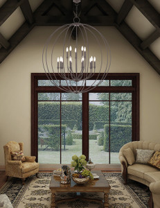 Milania 15 Light Bronze Foyer Chandelier (46690-07) Milania 15 Light Bronze Foyer Chandelier (46690-07)