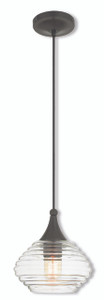 Art Glass Mini Pendants 1 Light English Bronze Mini Pendant (40610-92) Art Glass Mini Pendants 1 Light English Bronze Mini Pendant (40610-92)