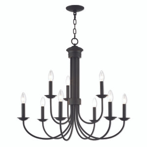 Estate 9 Light Bronze Chandelier (42687-07) Estate 9 Light Bronze Chandelier (42687-07)