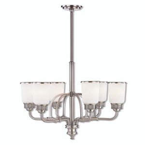 Lawrenceville 6 Light Brushed Nickel Chandelier (40027-91)