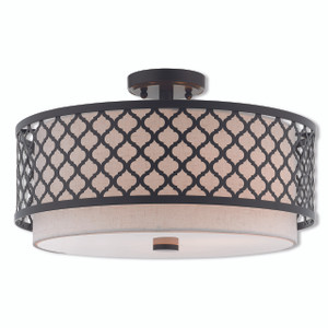 Arabesque 3 Light English Bronze Ceiling Mount (41113-92) Arabesque 3 Light English Bronze Ceiling Mount (41113-92)