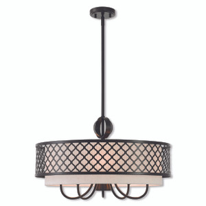 Arabesque 6 Light English Bronze Pendant Chandelier (41116-92) Arabesque 6 Light English Bronze Pendant Chandelier (41116-92)