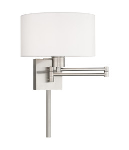 Swing Arm Wall Lamps 1 Light Brushed Nickel Swing Arm Wall Lamp (40036-91) Swing Arm Wall Lamps 1 Light Brushed Nickel Swing Arm Wall Lamp (40036-91)