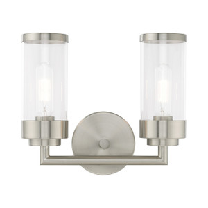 Hillcrest 2 Light Brushed Nickel Bath Vanity (10362-91)