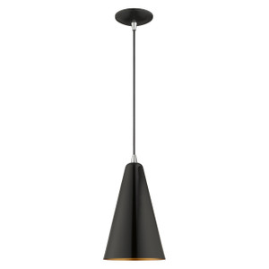 Metal Shade Mini Pendants 1 Light Shiny Black Mini Pendant (41175-68) Metal Shade Mini Pendants 1 Light Shiny Black Mini Pendant (41175-68)