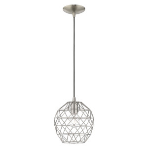 Geometric Shade Mini Pendants 1 Light Brushed Nickel Mini Pendant (41326-91) Geometric Shade Mini Pendants 1 Light Brushed Nickel Mini Pendant (41326-91)