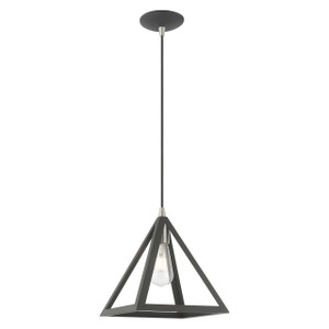Geometric Shade Mini Pendants 1 Light Scandinavian Gray Mini Pendant (41329-76)