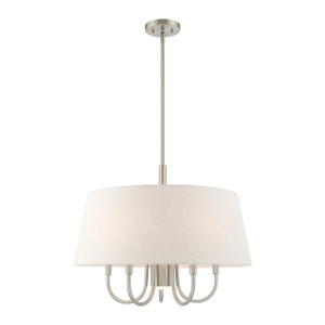 Belclaire 6 Light Brushed Nickel Pendant Chandelier (50805-91) Belclaire 6 Light Brushed Nickel Pendant Chandelier (50805-91)