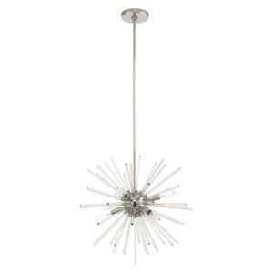 Utopia 6 Light Polished Chrome Pendant Chandelier (41254-05) Utopia 6 Light Polished Chrome Pendant Chandelier (41254-05)